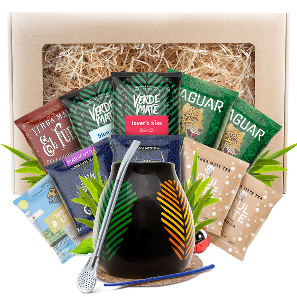 Set regalo di Yerba Mate 10x50g 500g Tazza di mate + Bombilla
