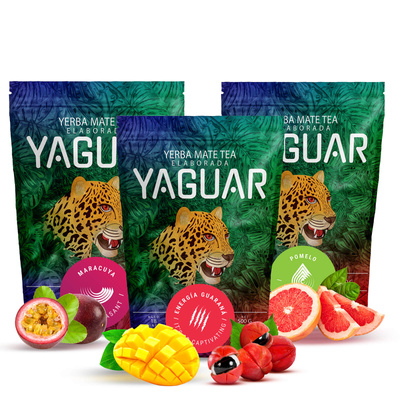Yerba Mate Yaguar set vari tipi 3x500g
