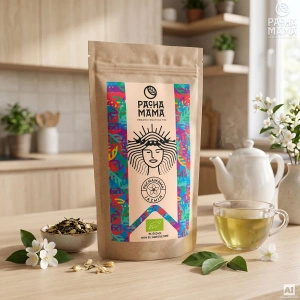 Set di Guayusa Pachamama Jazmín 100g + Tazza di mate + Bombilla