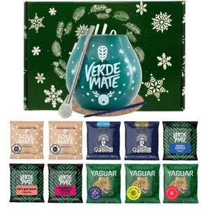 Set regalo invernale di Yerba Mate 10x50g Tazza di Mate + Bombilla