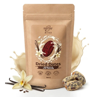 Nustino Bites – Datteri Essiccati – Vanilla Ice Cream 100 g