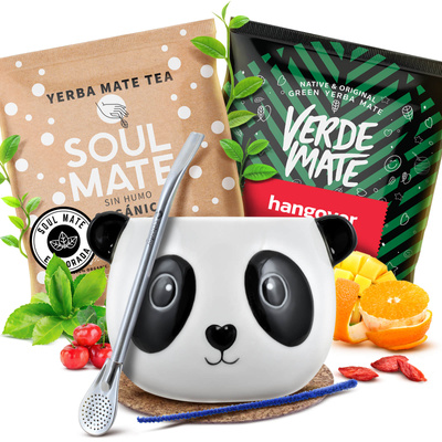 Set di Yerba Mate 2x50g Tazza di mate + Bombilla