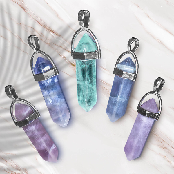 Ciondolo con fluorite