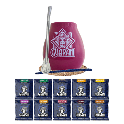 Set di Yerba Mate 10x50g Tazza di mate + Bombilla