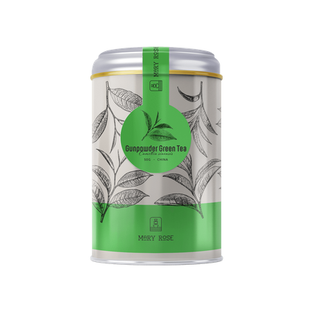 Mary Rose - Tè verde Gunpowder in lattina - 50 g