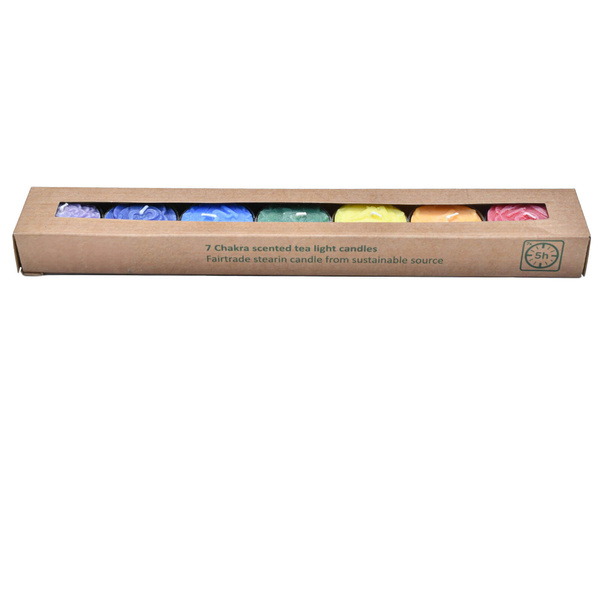 Candele profumate - Sette Chakra (con incisione)