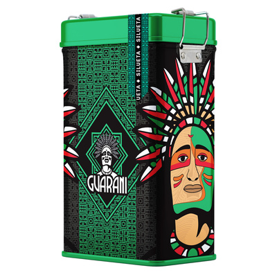 Yerbera – Scatola di latta + Guarani Silueta 0,5 kg