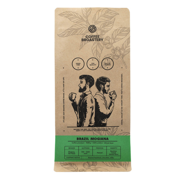 Coffee Broastery - Caffè in grani interi Brazil Mogiana Premium 400g