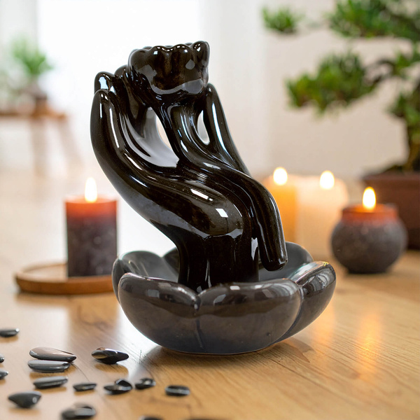 Portaincenso a cono Hand of Wisdom