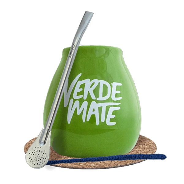Set iniziale Zucca + Bombilla 19cm Yerba Mate