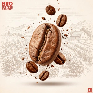 Bro Coffee Roastery – Caffè in grani interi Crema Tango 1 kg