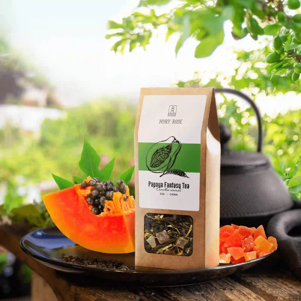 Mary Rose - Fantasia di papaya e tè verde - 50g