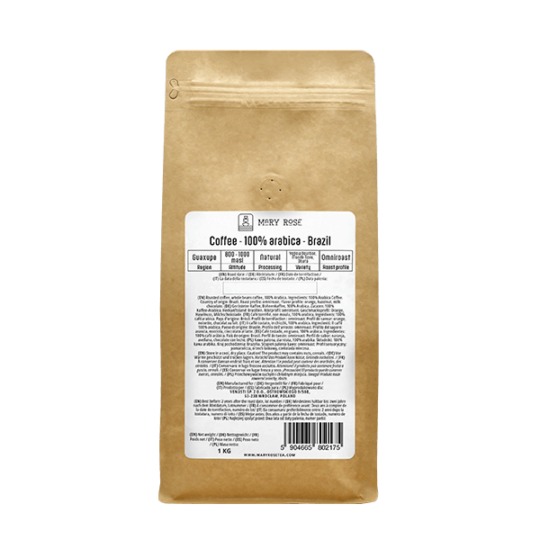 Mary Rose - Caffè in grani interi Brasile Guaxupe premium 1kg
